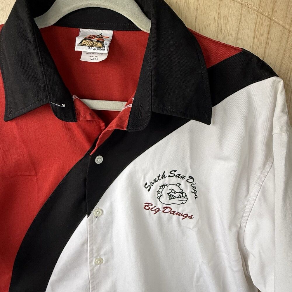 Vintage Speedway Race Gear South San Diego Big Dawgs Racing Shirt Men’s L